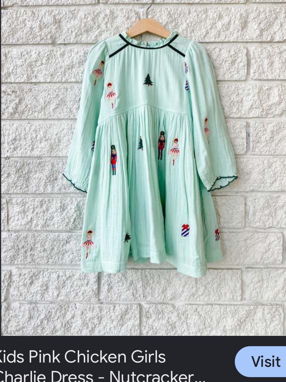 Pink chicken Charlie nutcracker dress